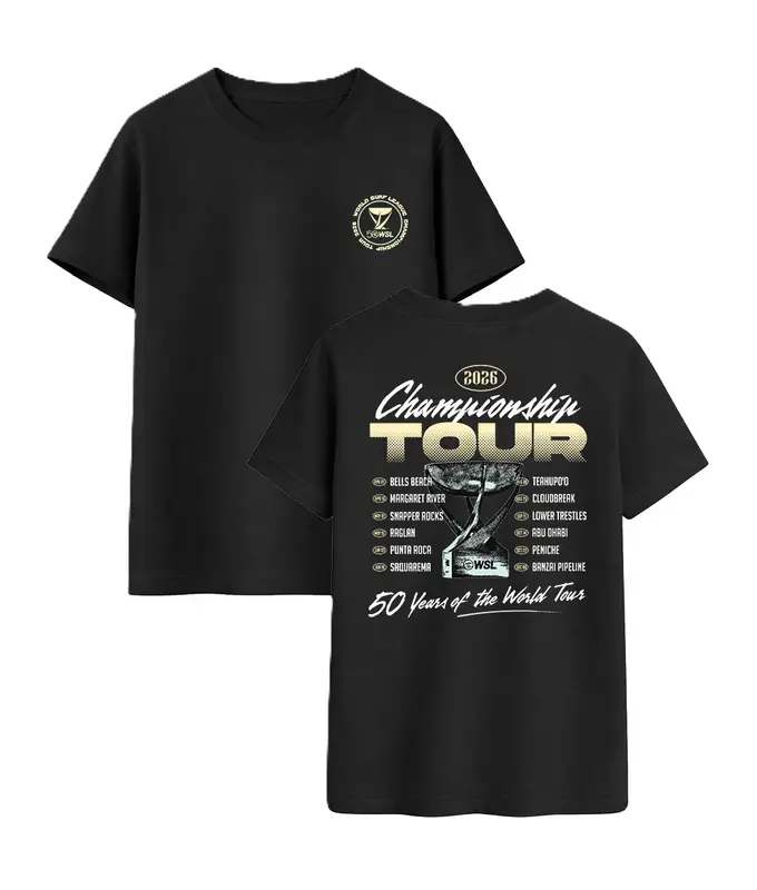 CAMISETA WSL TOUR 2026 PRETO