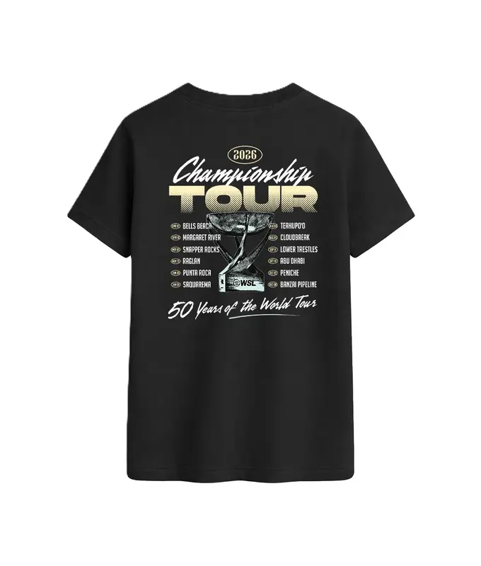 CAMISETA WSL TOUR 2026 PRETO