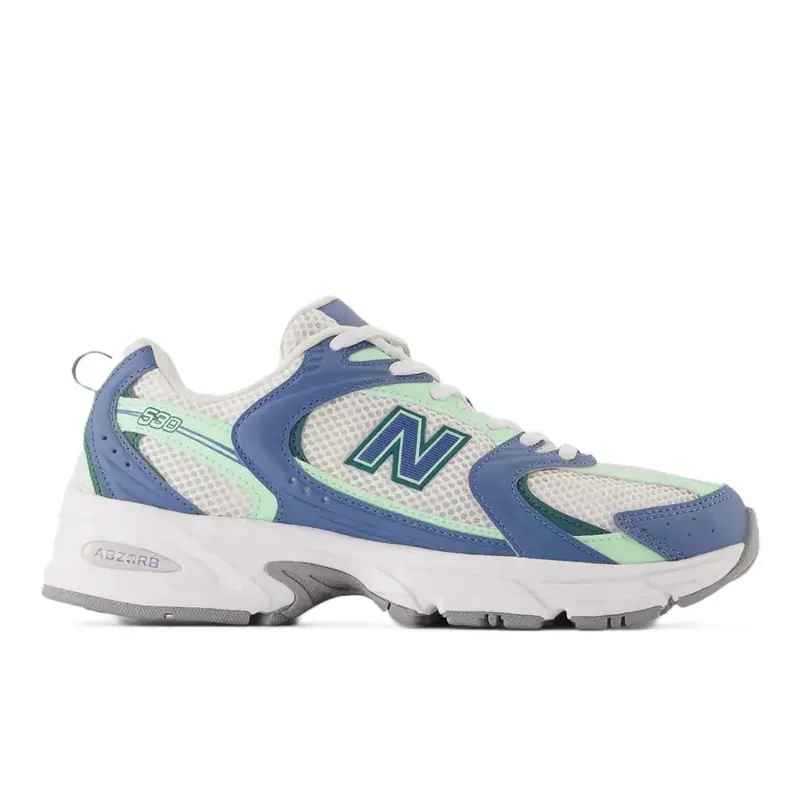 TENIS NEW BALANCE 530 BRANCO/AZUL/VERDE