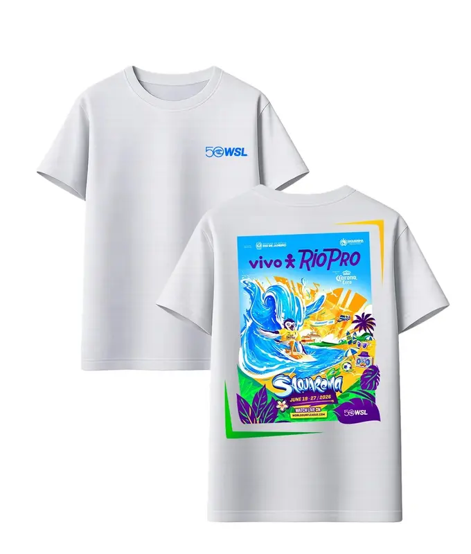 CAMISETA WSL POSTER 2026 BRANCO
