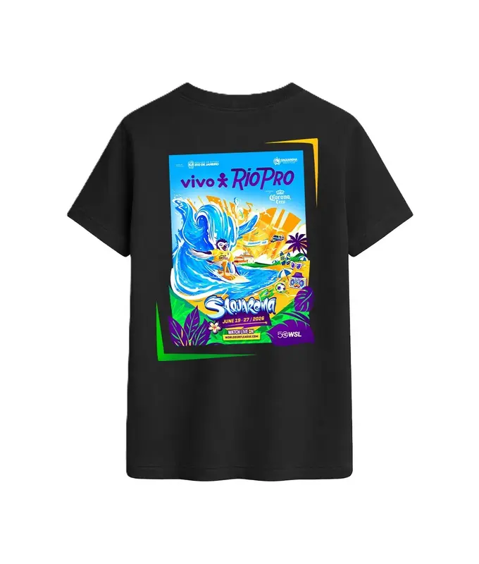 CAMISETA WSL POSTER 2026 PRETO