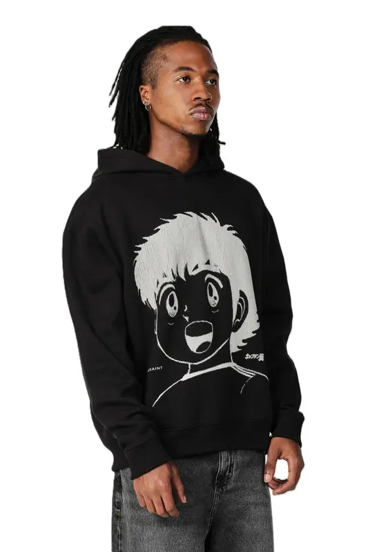 HOODIE THESAINT TSUBASA KID BLACK