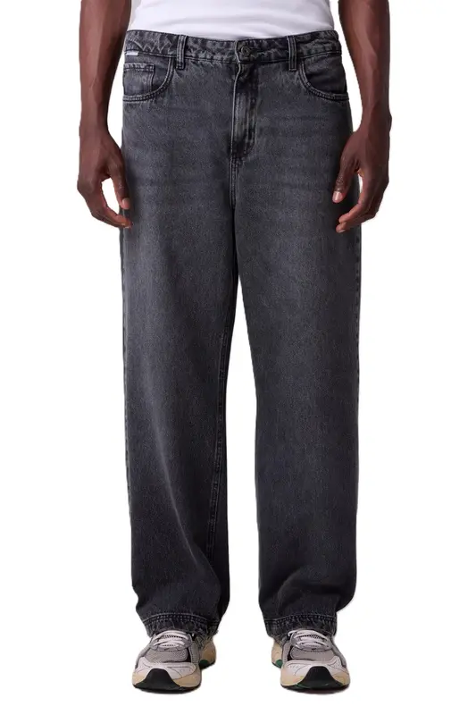 CALCA THESAINT REGULAR DENIM PANTS SOLID STONED BLACK