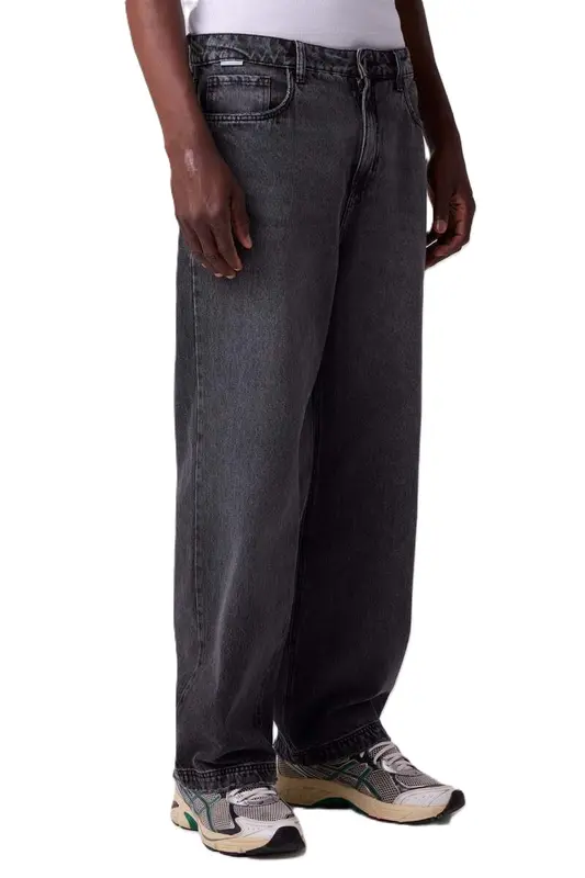 CALCA THESAINT REGULAR DENIM PANTS SOLID STONED BLACK