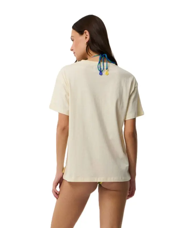 CAMISETA RIP CURL FARM DESIRE RELAXED TEE 0174-VANILLA