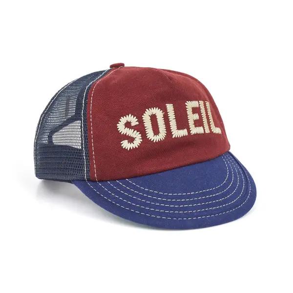 Bone Soleil Letters Crown Burgundy/ Blue