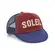 Bone Soleil Letters Crown Burgundy/ Blue