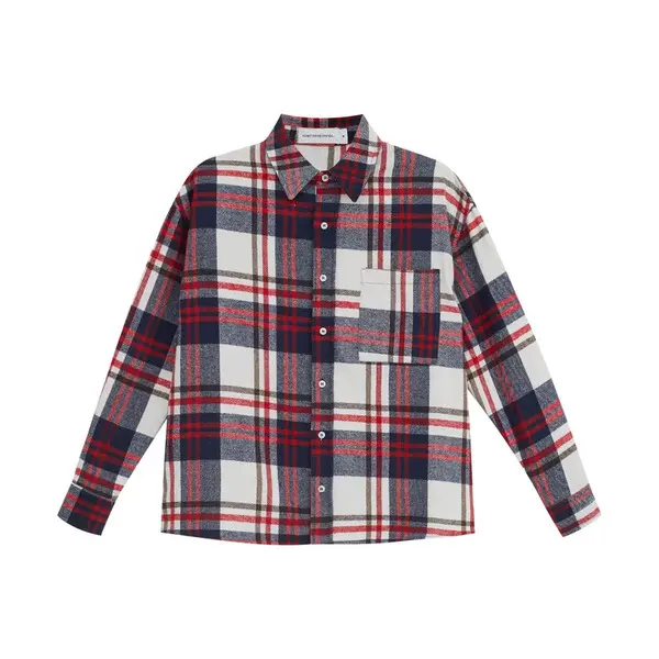 Camisa Soleil Plaid Flannel Blue