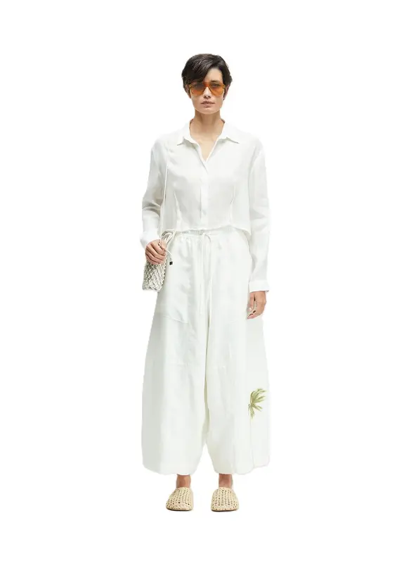 CAMISA OSKLEN PENCES LINHO RECICLADO OFFWHITE