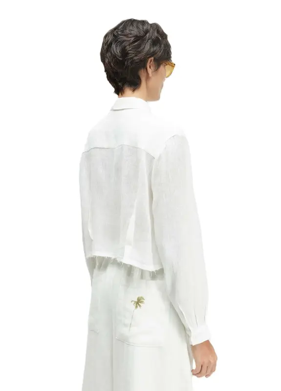 CAMISA OSKLEN PENCES LINHO RECICLADO OFFWHITE