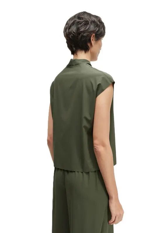 BLUSA OSKLEN SLEEVELESS V SUPERLIGHT FOREST