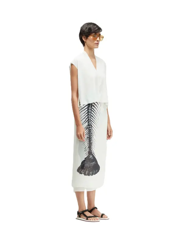 BLUSA OSKLEN SLEEVELESS V SUPERLIGHT OFFWHITE