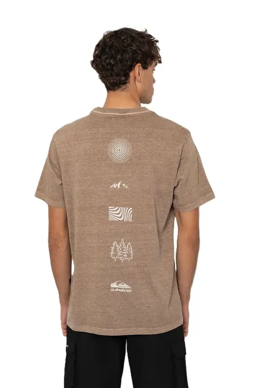CAMISETA QUIKSILVER FRAGMENT MARROM CLARO
