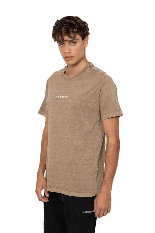 CAMISETA QUIKSILVER FRAGMENT MARROM CLARO