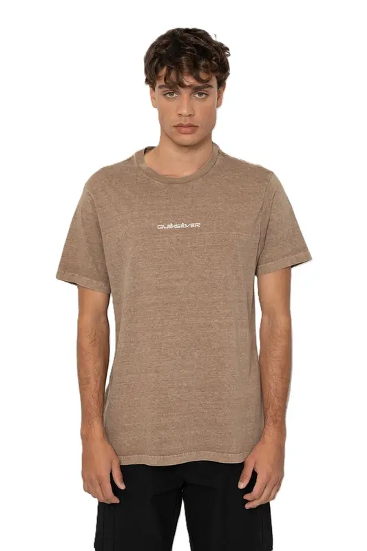 CAMISETA QUIKSILVER FRAGMENT MARROM CLARO
