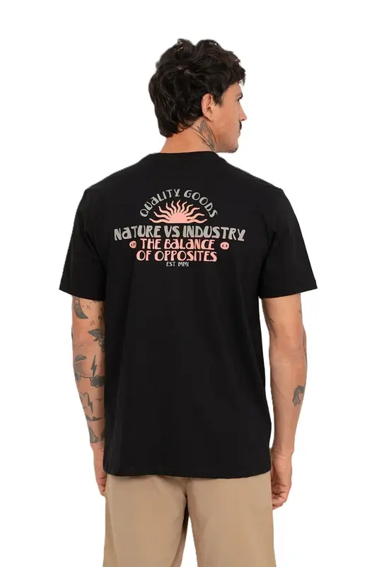 CAMISETA RVCA BALANCE TREE SUN PRETO