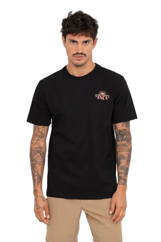 CAMISETA RVCA BALANCE TREE SUN PRETO