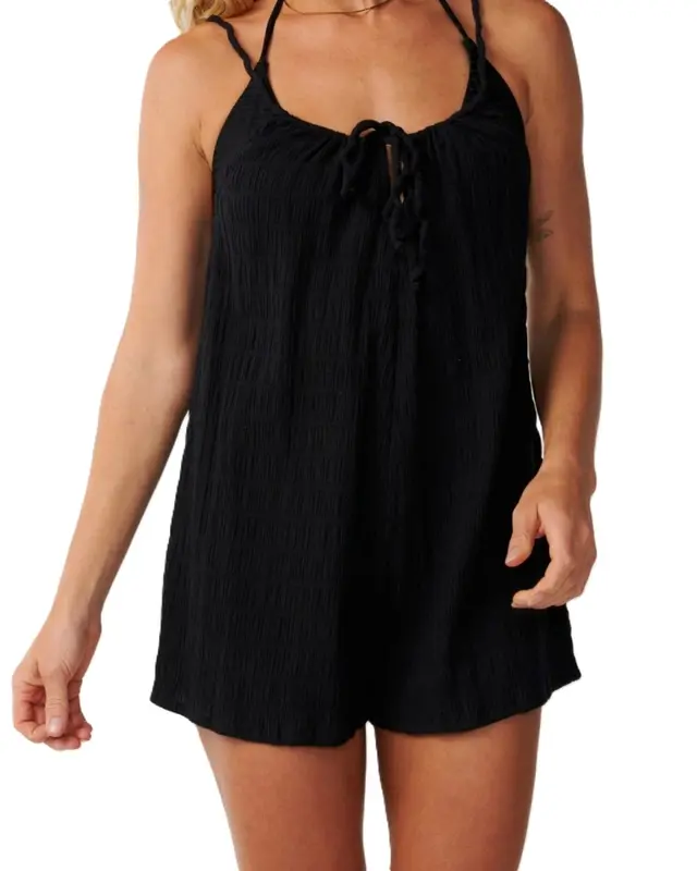 MACAQUINHO RIP CURL ISLAND COVER UP BLACK