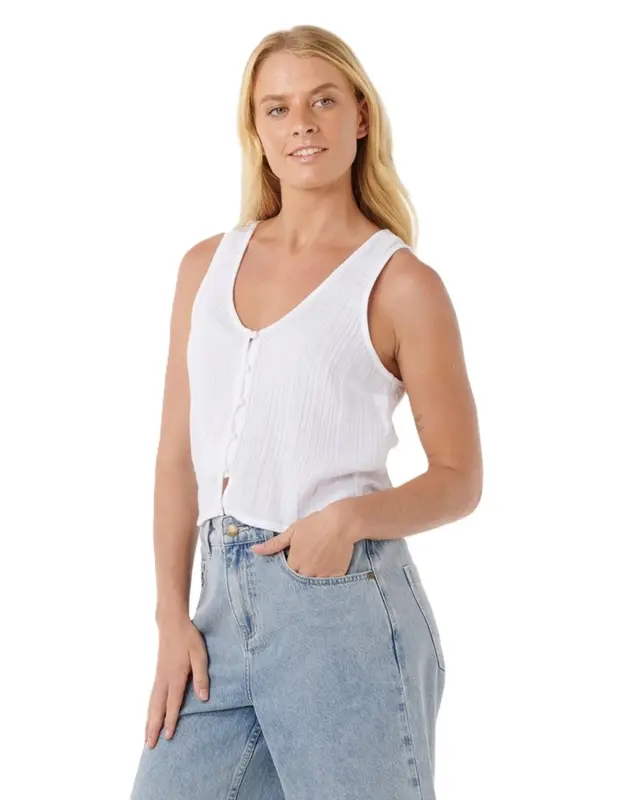 BLUSA RIP CURL PREMIUM SURF TOP WHITE