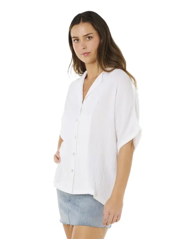 BLUSA RIP CURL PREMIUM SURF WHITE